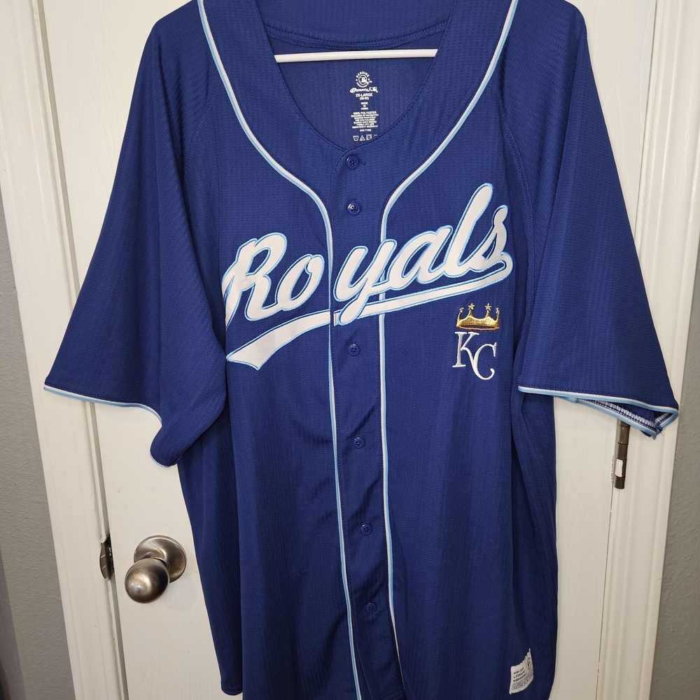Dynasty Genuine Merchanduse Kansas City Royals MLB Baseball Button Down  Jersey